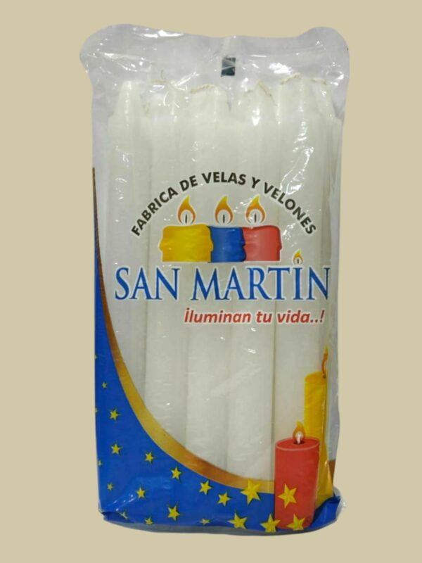 VELA CIRIO GRUESO X 19 CM DE ALTO Y 2.7 DE ANCHO-CAJA X 30 PAQUETES