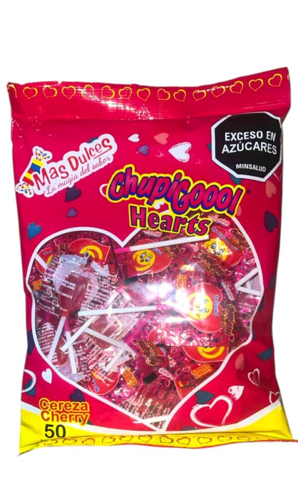 CHUPIGOOOL HEARTS X 50 UNIDADES